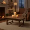 Relaxdays LED Kerze, HxD: 30 x 10 cm, flackernde Flamme, Produktbild-Vorschau 3