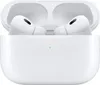 A pair of white wireless earbuds in their charging case, with the lid open. Produktbild-Vorschau