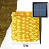 Solar-Lichterkette Garten 100 LED 12m – Warmweiße Produktbild-Vorschau 5