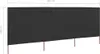vidaXL 3-teiliges Windschutzgewebe 400 x 160 cm Anthrazit Produktbild-Vorschau 5