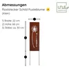 UNUS Gartendeko Metallschild Gartenschild Rost Pusteblume Produktbild-Vorschau 4