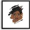 Gerahmtes Poster - Schwarzer Rahmen - Afrikanisch Modern Produktbild-Vorschau 1