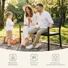 WOLTU Gartenbank für 2-3 Sitzer, 115cm Metall bis 280 kg Produktbild-Vorschau 9