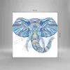 Bilder auf glas - Elefant Muster Tierwelt Afrika - 60x60cm Produktbild-Vorschau 3