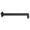 A black shower arm is shown against a white background. Produktbild-Vorschau