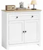 HOMCOM Sideboard Küchenschrank mit Schublade Doppeltür Produktbild-Vorschau 1