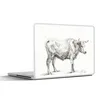 MuchoWow® Laptop Aufkleber Sticker Cover Stehender Stier, Produktbild-Vorschau 1