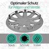 Kołpaki 13" EXTRA DRIFT srebrne/czarne zestaw 4 sztuk 13" Podgląd zdjęcia produktu 4