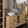 Armoire suspendue pour salle de bain VAMI Artisan Chêne, Voir les images du produit 15