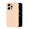 A peach-colored phone case is shown from the back, with the phone partially visible inside. Produktbild-Vorschau