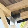 vidaXL Post Connector 4 ks. Tvar Y Pozinkovaný kov 71 x 71 Náhľad obrázku produktu 1
