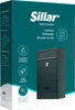 The image shows the packaging of a Sillar Home & Garden letterbox. The packaging is teal and white and features an image of the letterbox along with various icons and text describing its features. Voir les images du produit