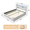 INONEFT Boxspringbett 140x200cm mit LED, Doppelbett mit Produktbild-Vorschau 10