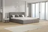 Polsterbett Doppelbett BERGEN 140x200cm Stoff Freya Grau Produktbild-Vorschau 1