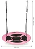 Huśtawka ogrodowa 100 cm, różowa ECOTOYS Podgląd zdjęcia produktu 7