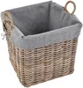 KRINES HOME Großer Holzkorb Natur Rattan XL Korb mit Inlett Produktbild-Vorschau 7