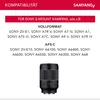 Compatibility information for Sony E-mount cameras. Anteprima dell’immagine prodotto