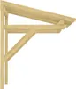 A wooden door canopy structure. Podgląd zdjęcia produktu