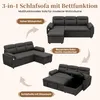 MODFU Ecksofa L-Form,Schlafsofa mit Stauraum, Relaxsofa mit Produktbild-Vorschau 4