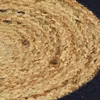 Maty na stół, 4 szt., naturalny i granat, 38 cm, juta i Podgląd zdjęcia produktu 4