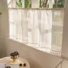 1 Stück Boho Scheibengardine mit Quasten Halbtransparent Produktbild-Vorschau 7