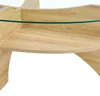 MODFU Couchtisch Oval Sicherheitsglas mit Ablagefach Produktbild-Vorschau 8