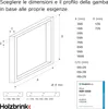 HOLZBRINK Gamba per tavolo in metallo bianco 60x72cm HLT-01 Anteprima dell’immagine prodotto 7