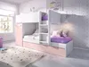 Etagenbett mit Einschubbett mit Kasten und - 3 x 90 x 190 Produktbild-Vorschau 2