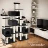 tectake® Kratzbaum Entissar 214 cm inklusive Kippschutz Produktbild-Vorschau 7