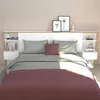 CALICOSY - Tête de lit avec niches et chevets pour lit 140 Voir les images du produit 2