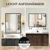 HOMCOM Wandspiegel, 70 x 90 cm, Rechteckig Spiegel für Produktbild-Vorschau 5