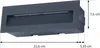 Lucande LED-Wandeinbauleuchte Loya, 23 x 8 cm, grau, IP54 Produktbild-Vorschau 5