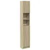 vidaXL Badezimmerschrank Sonoma-Eiche 32x25,5x190 cm Produktbild-Vorschau 4