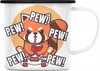 Trendation - Gamer Panda Emaille Tasse Kinder Geschenkidee Produktbild-Vorschau 1