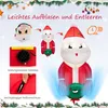 COSTWAY Gonfiabile Babbo Natale dalla finestra, 100CM LED Anteprima dell’immagine prodotto 5