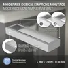 ML-Design držák na ručníky bez vrtání, 26 cm, stříbrný, z Náhled obrázku produktu 3