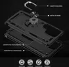 An exploded view diagram of a black smartphone case, showing its different components and features. Produktbild-Vorschau