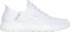 A white Skechers slip-on sneaker shown from the side against a white background. Produktbild-Vorschau