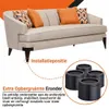 JustValue Meubelverhoger set - 8 cm - Max 4535 kg Per Poot Productafbeelding-voorbeeld 2