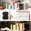 COSTWAY Set de 3 boîtes cadeaux LED, boîte de Noël avec Voir les images du produit 5