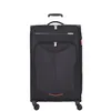 A black American Tourister suitcase is shown against a white background. Produktbild-Vorschau
