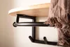 FineBuy Wandgarderobe Akazie Massivholz 100 cm mit Ablage - Produktbild-Vorschau 4