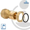 tecuro Versatznippel 15 mm, IG x AG 1 Zoll, Messing blank Produktbild-Vorschau 5