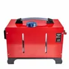 A red heater with a blue cap and a grey handle on a white background. Produktbild-Vorschau