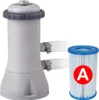 A pool pump and filter cartridge are shown against a white background. Náhled obrázku produktu