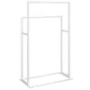 vidaXL Porte-serviettes blanc 48x24x78,5 cm fer Voir les images du produit 10