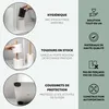 eluno Garniture de WC sur pied 4en1, brosse de WC, Voir les images du produit 6