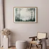 Posterpapier Poster - Forest and Pond in Patinated Green Produktbild-Vorschau 2