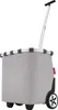 A reisenthel shopping trolley in a herringbone grey pattern, shown against a white background. Produktbild-Vorschau
