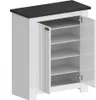 Dmora Schuhschrank Tonio 84x42x100h cm Grau 20 Paar, 4 Produktbild-Vorschau 7